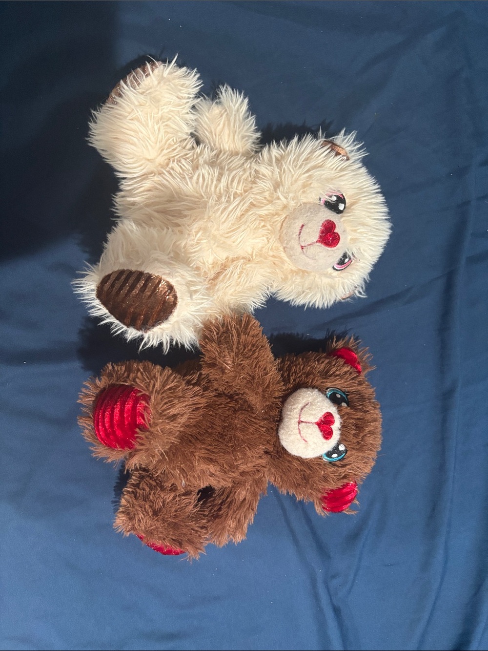 Plush Teddy Bear Toy - Cream and Brown - Soft Huggable Friends